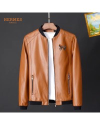 2025 giubbotto pelle hermes uomo CF2169613