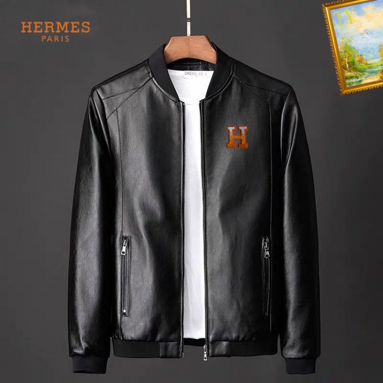 2025 giubbotto pelle hermes uomo CF2169639